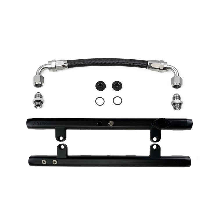 7305 Ford 4.6 3 Valve Fuel Rail with Crossover for 2005-10 Ford Mustang GT SOHC (Does not fit DOHC or Supercharged)