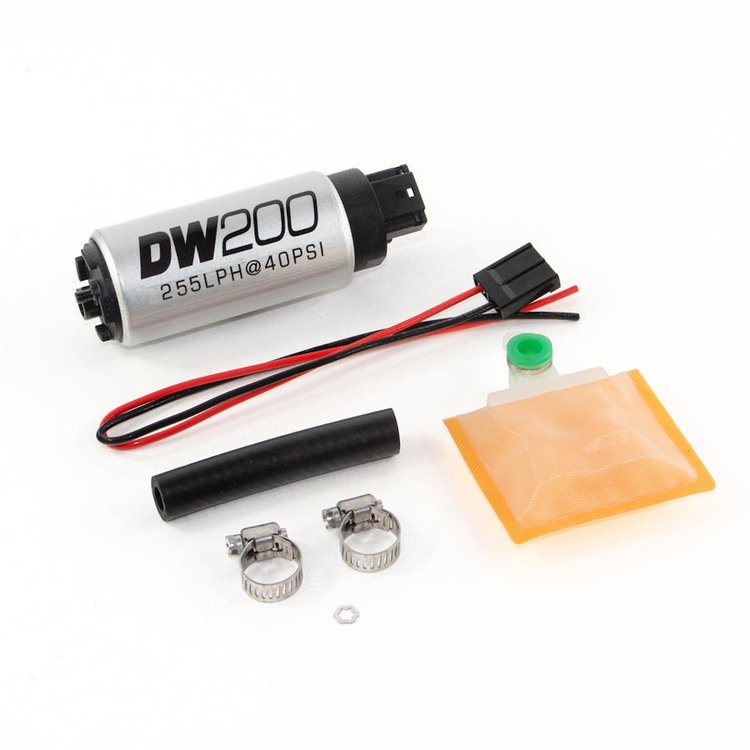 92011000 DW200 series 255lph in-tank fuel pump w/ Universal Install Kit. Fits Most.