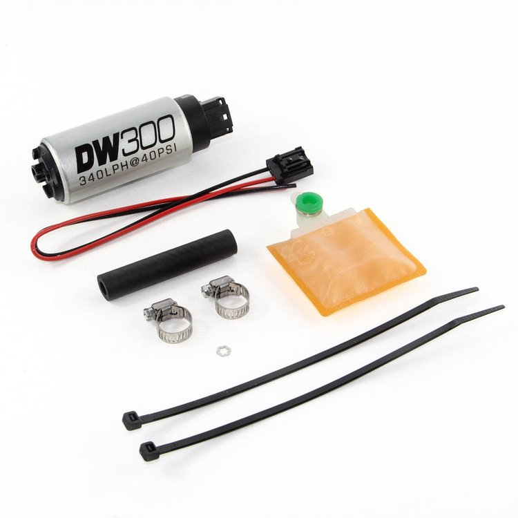 93010883 DW300 series 340lph in-tank fuel pump w/ install kit for Eclipse (all FWD) 90-94