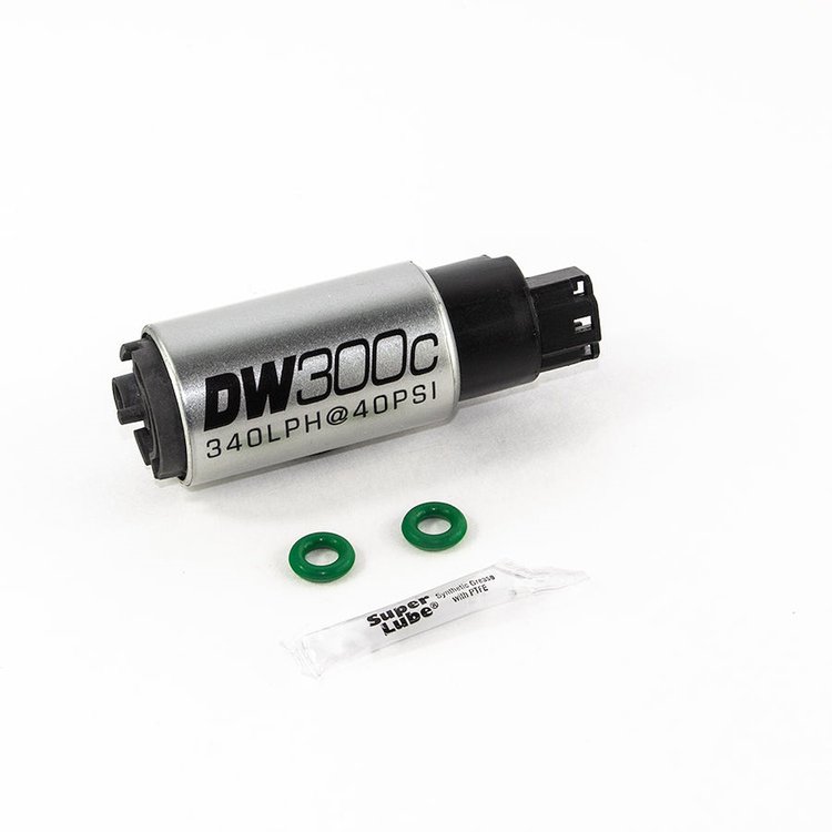 93071009 DW300C series 340lph compact fuel pump without mounting clips w /Install Kit for RSX 02-06Civic 01-05 MX5 2006-2015