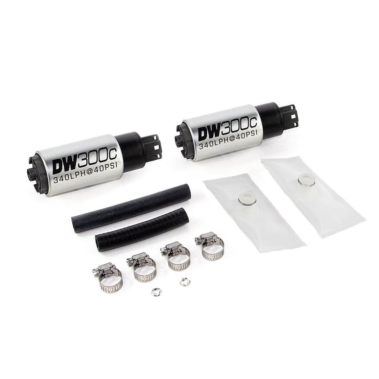 93071013 DW300C Series 340lph Compact Fuel Pump without mounting clips and Install Kit