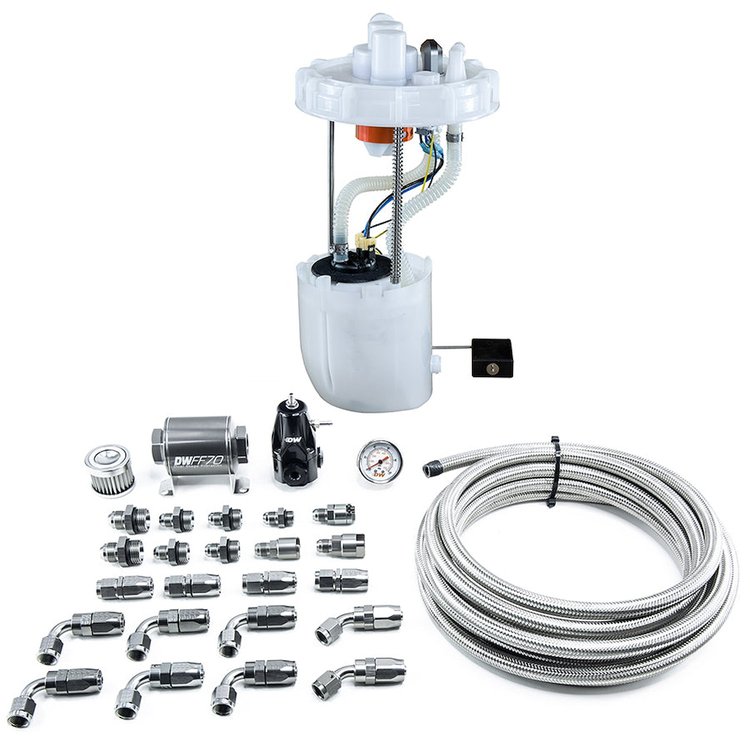 94016077042 DW400 Pump Module + Return Kit SS CPE for 9th Gen 2012-15 Honda Civic Si and 2013-15 Acura ILX