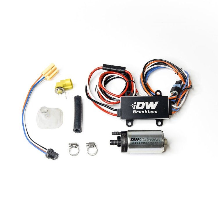 9441C1020905 440lph in-tank brushless fuel pump + single/dual speed controller w/ 9-0905 install kit for 2005-10 Ford Mustang GT