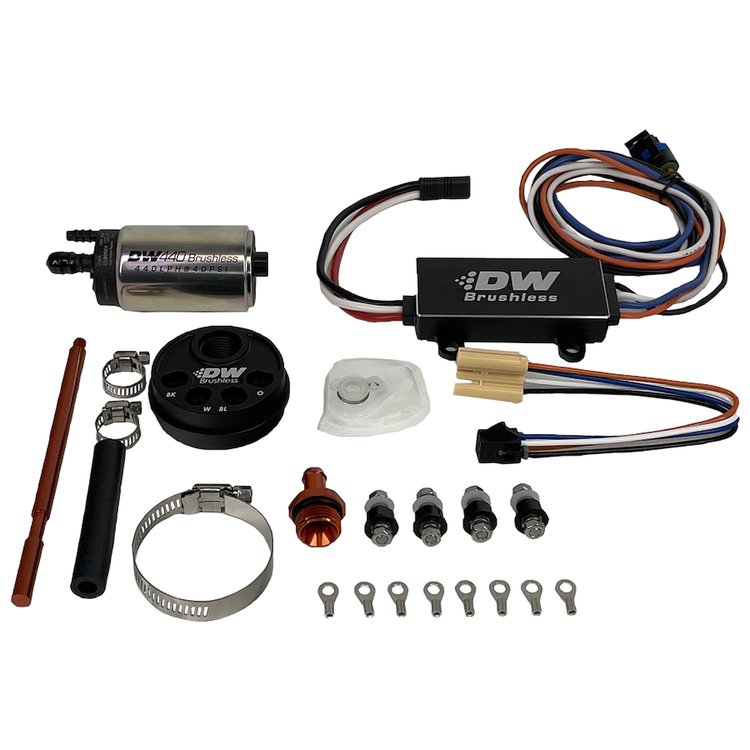 9441C1025004 In-tank pump adapter + DW440 Brushless and Controller 440lph fuel pump for 3.5L surge tank