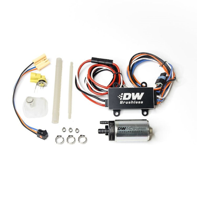 9441C1030907 440lph in-tank brushless fuel pump + PWM controller w/ 9-0907 install kit for 2011-14 Ford Mustang/F-150