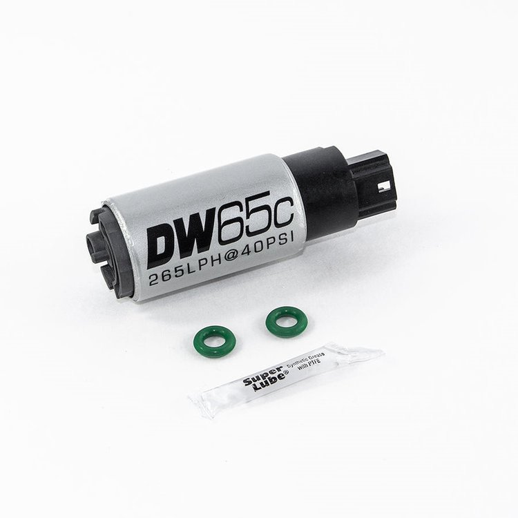 96511009 DW65C series 265lph compact fuel pump without mounting clips w /install kit for RSX 02-06Civic 01-05 MX5 2006-2015