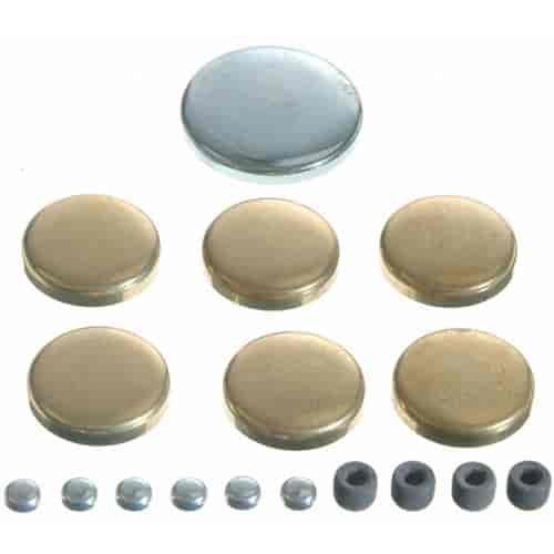 Brass Freeze Plug Kit 1958-76 Ford V8
