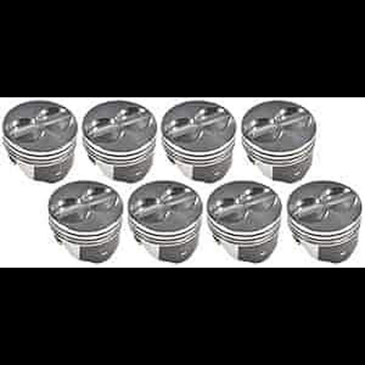 DDP Piston Kit 350 SB-Chevy Flat Top Piston 4 Valve Reliefs