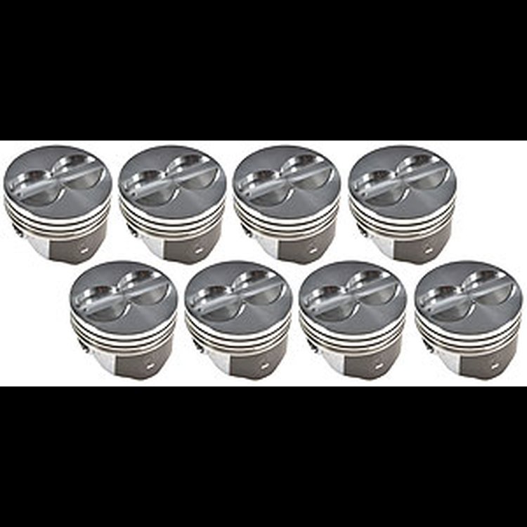 DDP Piston Kit 350 SB-Chevy Flat Top Piston 4 Valve Reliefs