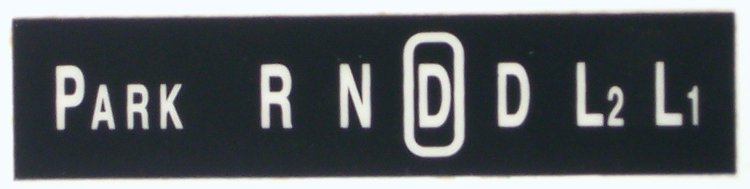 Column Shift Indicator 1968-1974 Chevy Nova