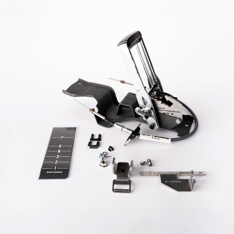 SW1004-RVB Automatic Transmission Floor-Mount Shifter for 1971-1972 Chevy Chevelle THM350/THM400/TH350/TH400 [Reverse Pattern]