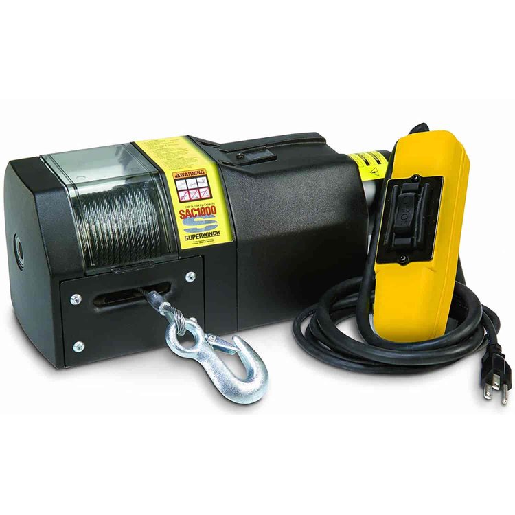 SAC1000 Winch Rated Line Pull 1,000-lb. with Roller Fairlead