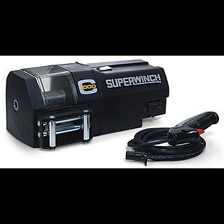 C1000 Winch Rated Line Pull 1,000-lbs. 1.8 HP Motor