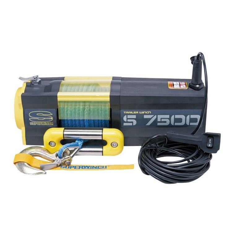 WINCH-S7500SR-24V-RF-30 FT REMOTE
