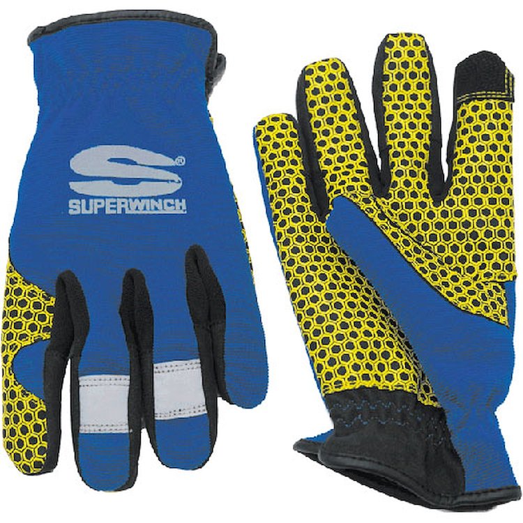Large Rope Winching Glove- Blue
