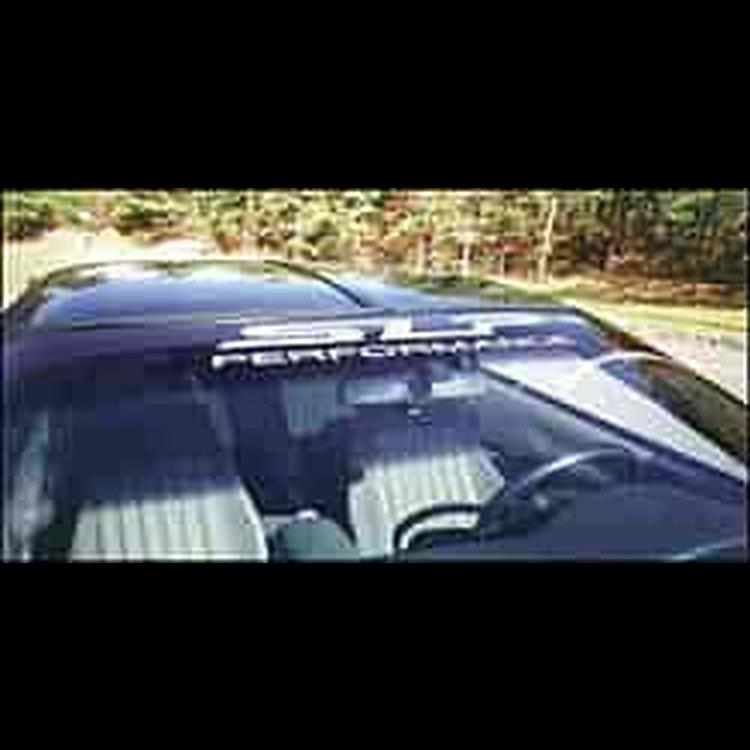 Windshield Header Banner Silver Logo