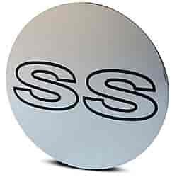 Center Cap Chrome w/Black SS Logo ZR1 Style (ea.)