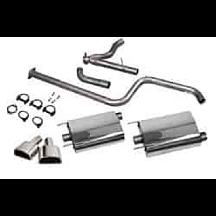 Exhaust System 1997-05 Grand Prix GT/GTP PowerFlo w/Trapezoidal Tips