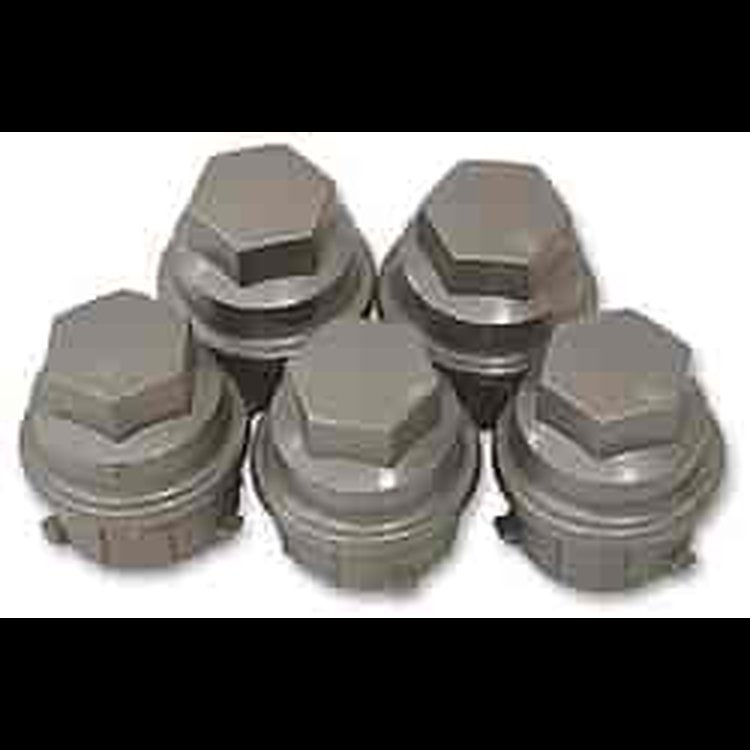 Lug Nuts with Dark Silver Caps 20/pkg