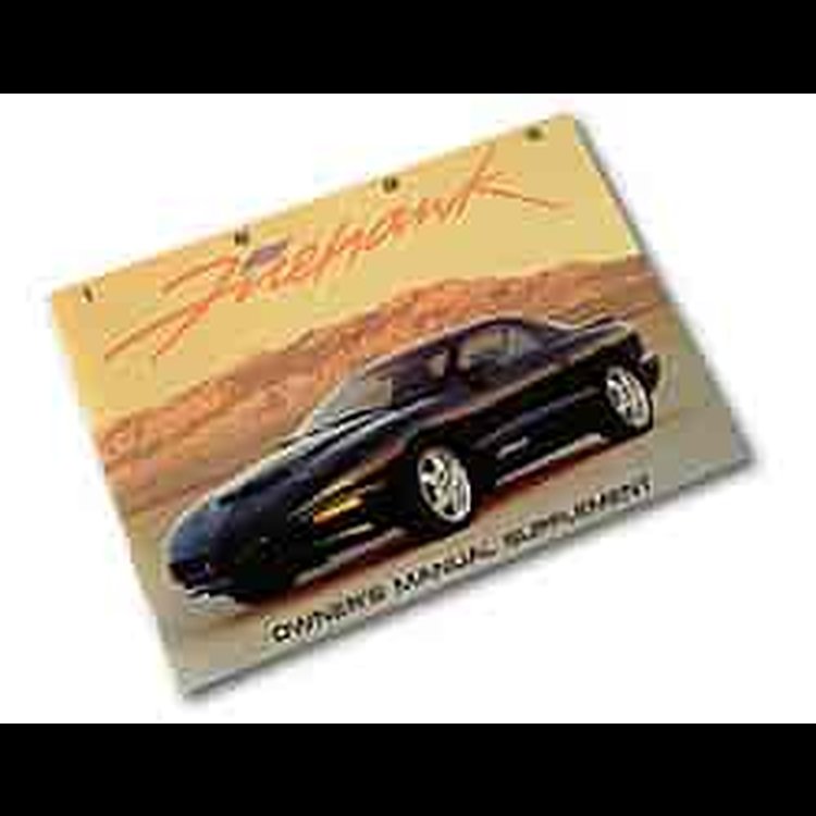 Owners Supplement Manual 1995 Firehawk