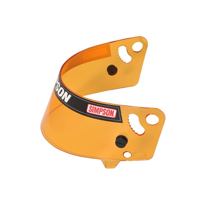 Replacement Helmet Shield for Simpson Shark, Vudo Helmets [Amber]