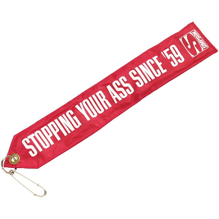SIMPSON RED CHUTE FLAG