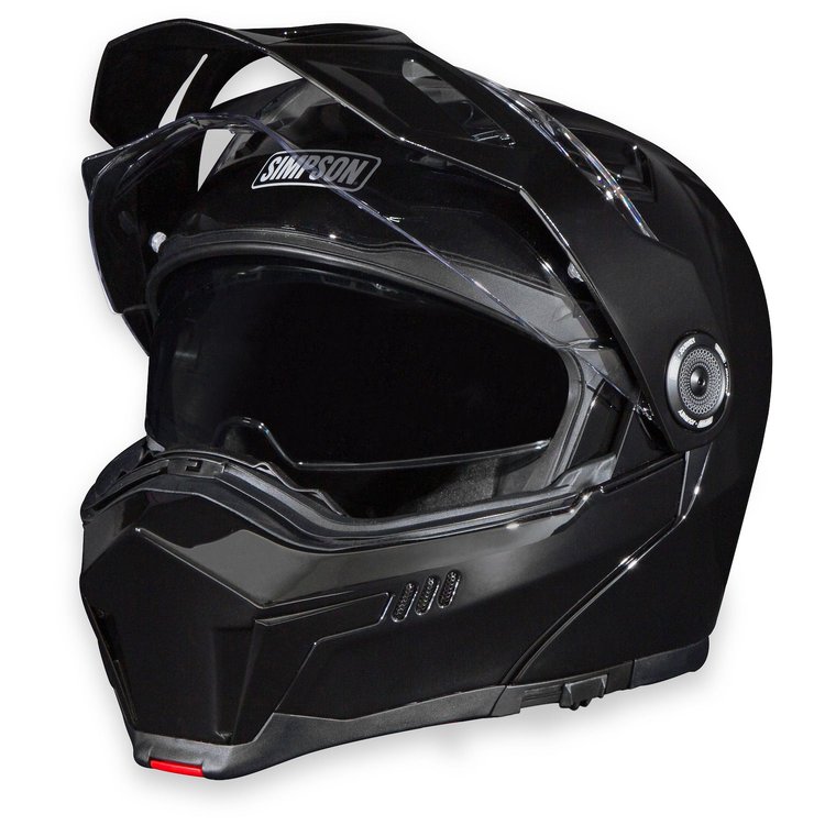 JB2MD Journey Bandit Motorcycle Helmet [Black, Medium]