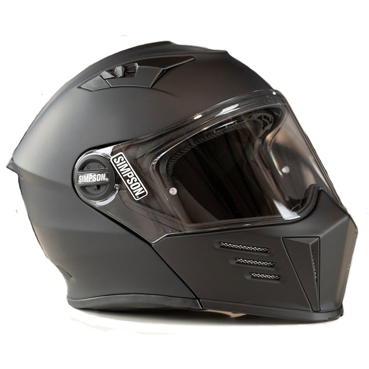 Mod Bandit Motorcycle Helmet, X-Large [Flat Black]