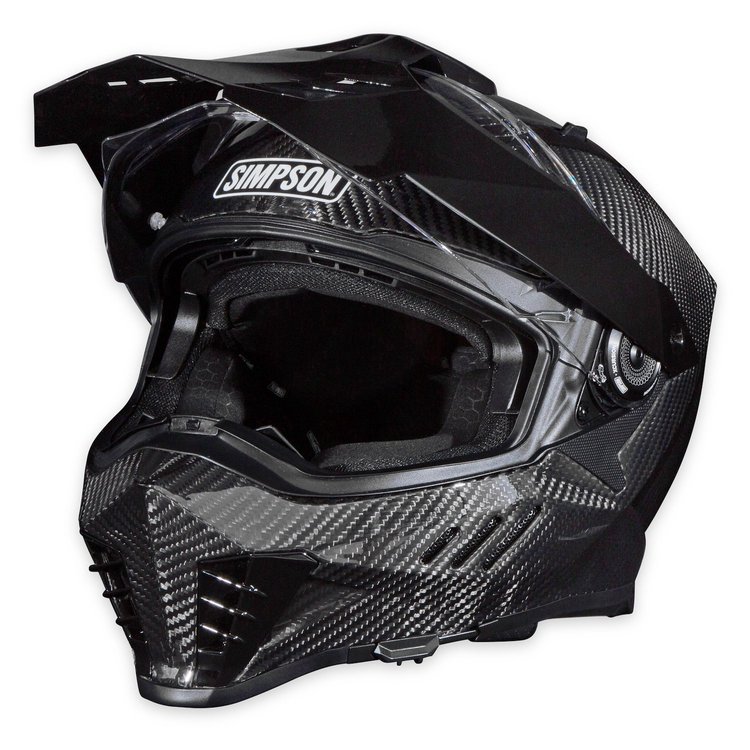XBCMD Xcursion Bandit Motorcycle Helmet [Carbon, Medium]