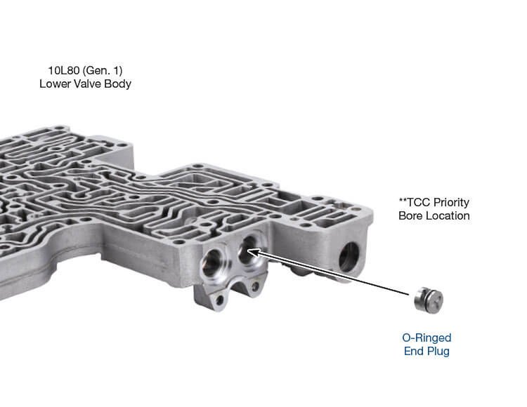 105740-13K O-Ringed End Plug Kit, 10L60 (Gen. 1)/10L80 (Gen. 1)/10L90 (Gen. 1)/10R60/10R80/10R90
