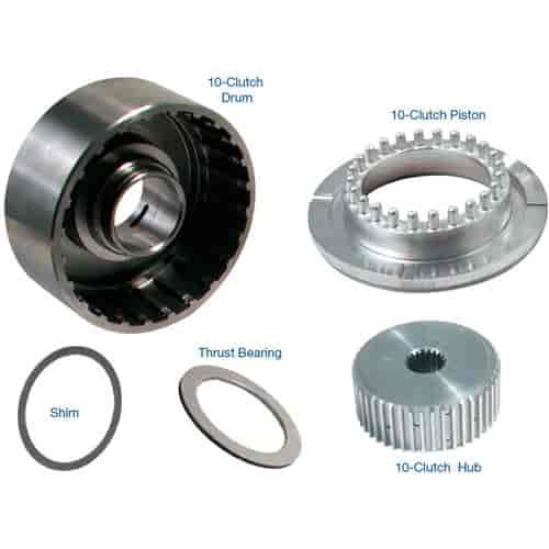 10-Clutch Drum, Hub & Piston Kit with Bearing