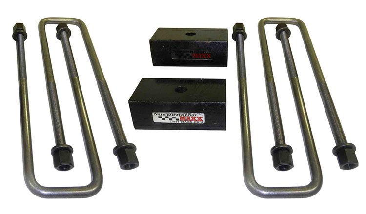 SMX-156010 1 in. Heavy Duty Block and U-Bolt Kit for 2011-2020 GMC Sierra 2500 HD