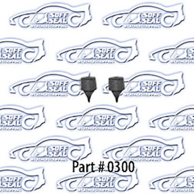One Prong Door Bumpers (4 Piece) 37-54 Chevrolet, Pontiac, 2 Door, Coupe, Sedan, 4 Door Sedan