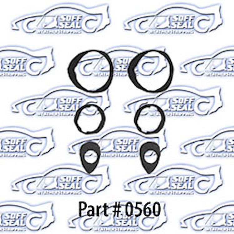 Door Handle and Lock Gaskets 49-54 Chevrolet, 2 Door