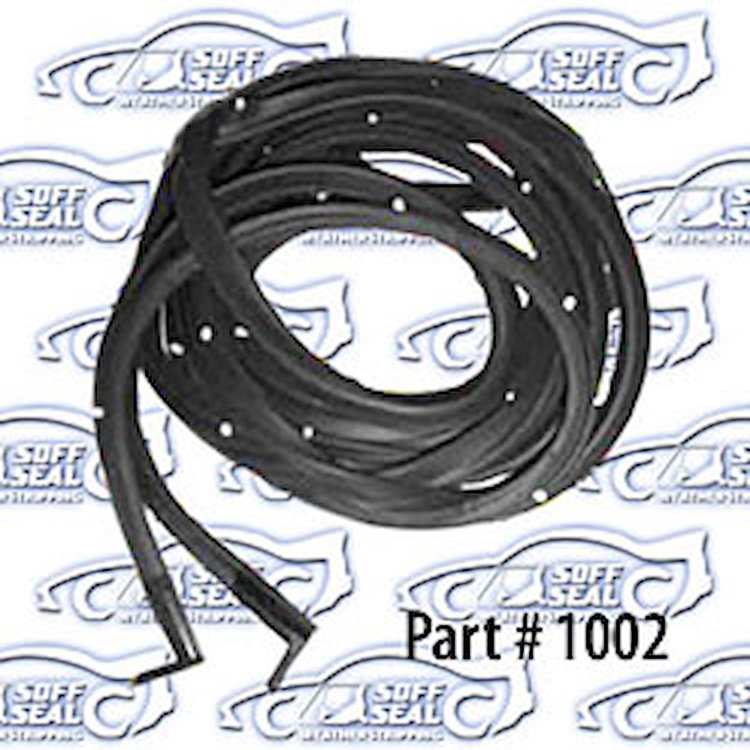 Door Weatherstrip With Clips and Molded Ends 55-57 Chevrolet Nomad, Pontiac Safari