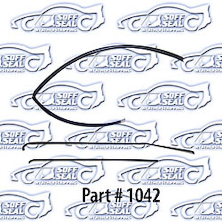 Window Weatherstrip Replacement Style With Division Bar and Window Channel