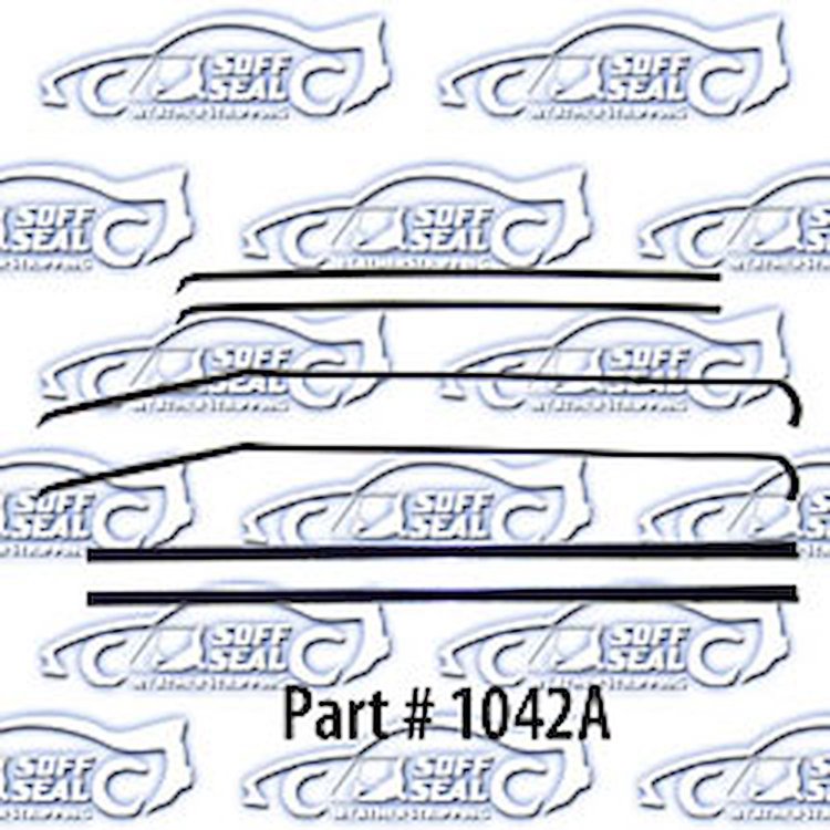 Window Weatherstrip Replacement Style 55-57 Chevrolet 150 210 Belair, Pontiac, 2 Door, Sedan