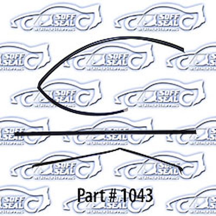 Window Weatherstrip Replacement Style With Division Bar and Window Channel