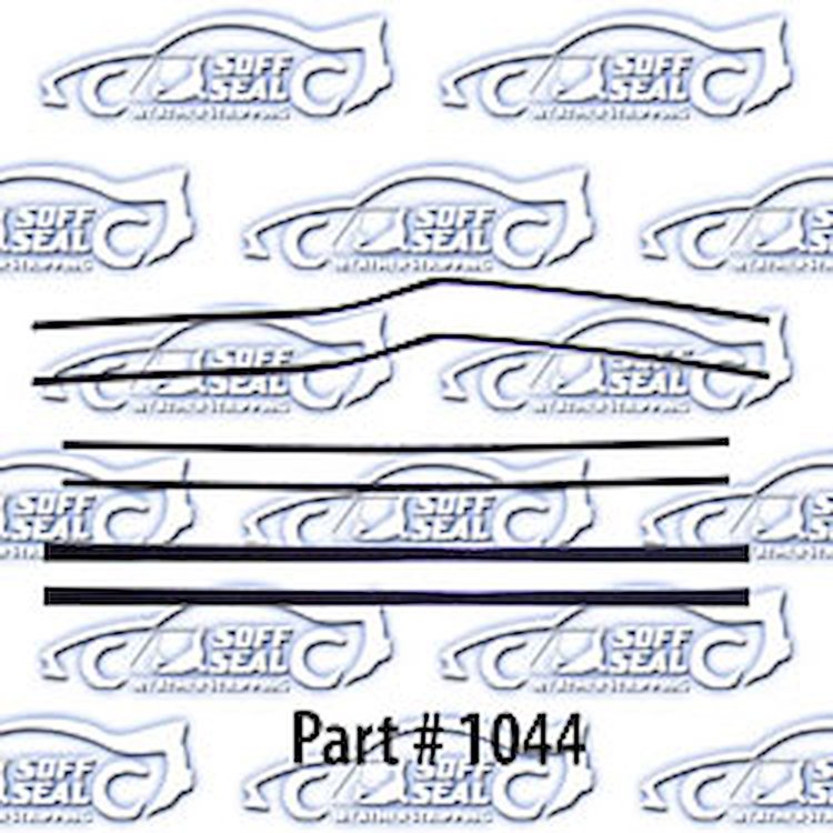 Window Weatherstrip Replacement Style 56-57 Chevrolet 210 Belair, Pontiac, 4 Door, Hardtop