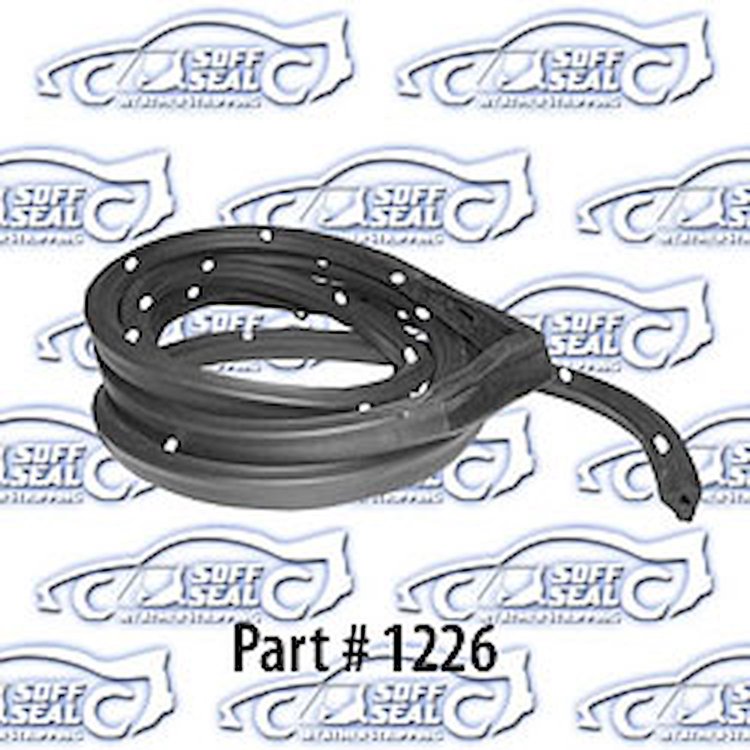 Lower Gate Weatherstrip W/ Clips and Molded Corner