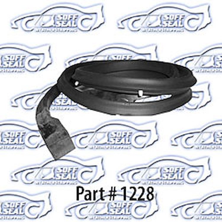 Upper Gate Weatherstrip W/ Clips and Molded Ends