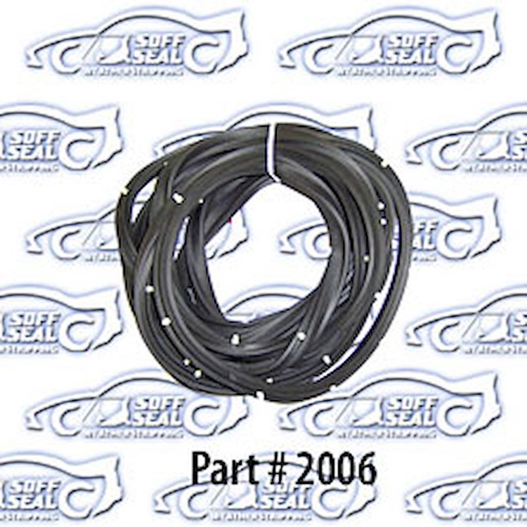 Door Weatherstrip - Front, W/ Clips 65-66 Chevrolet, Cadillac, Olds, Buick and Pontiac