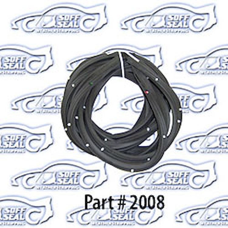 Door Weatherstrip - Rear, W/ Clips Station Wagon 65-66 Chevrolet Biscayne, Bel Air, Impala, Oldsmobile, Buick, Pontiac