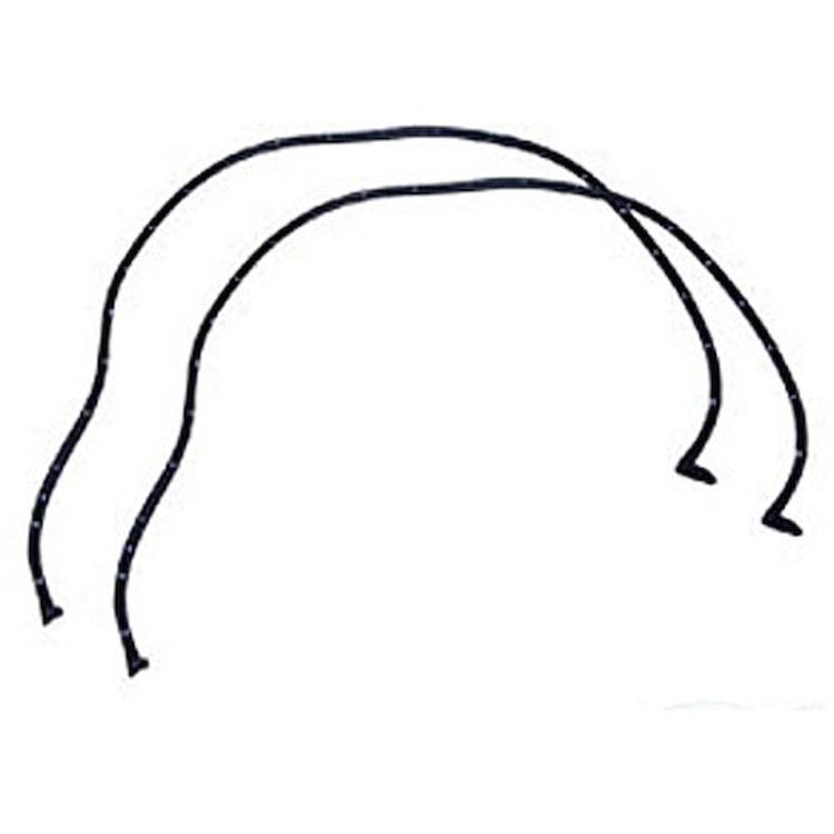 Door Weatherstrip W/ Clips and Molded Ends 63-64 Chevrolet Impala, Cadillac, Olds, Buick, Pontiac 2 Door Hardtop Convertible