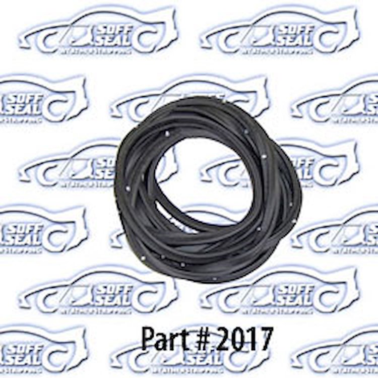 Door Weatherstrip - Front W/ Clips 63-64 Chevrolet, Cadillac, Oldsmobile, Buick, Pontiac 4 Door Sedan Station Wagon