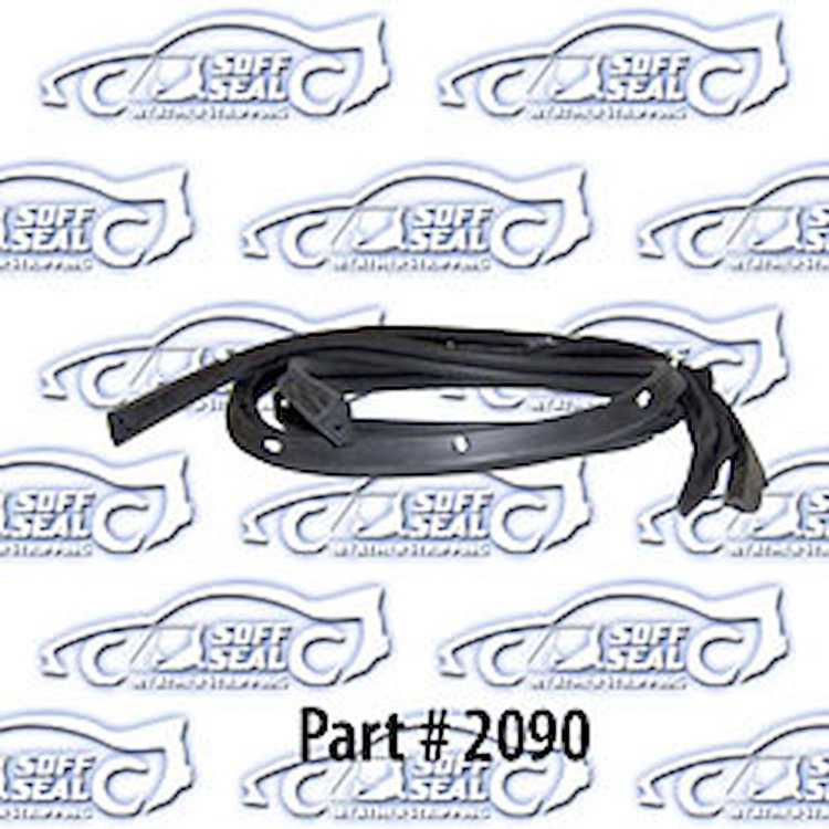 Roofrail Weatherstrip W/ Clips 59-60 Chevrolet, Cadillac, Pontiac, Oldsmobile, Buick, 2 Door Hardtop