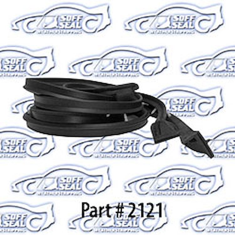Door Weatherstrip - Front, W/ Molded Ends 63-64 Chevrolet, Buick, Pontiac, Oldsmobile, 4 Door Hardtop