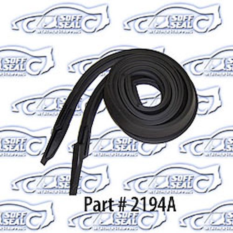 Roofrail Weatherstrip W/ Molded Ends 63-64 Chevrolet Impala, Buick Lesabre, Wildcate, Oldsmobile 88, Pontiac 4 Door Hardtop