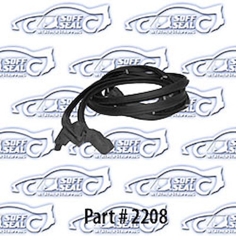 Door Weatherstrip - Rear W/ Clips and Molded Ends 65-66 Buick, Lesabre, Wildcat 4 Door Hardtop