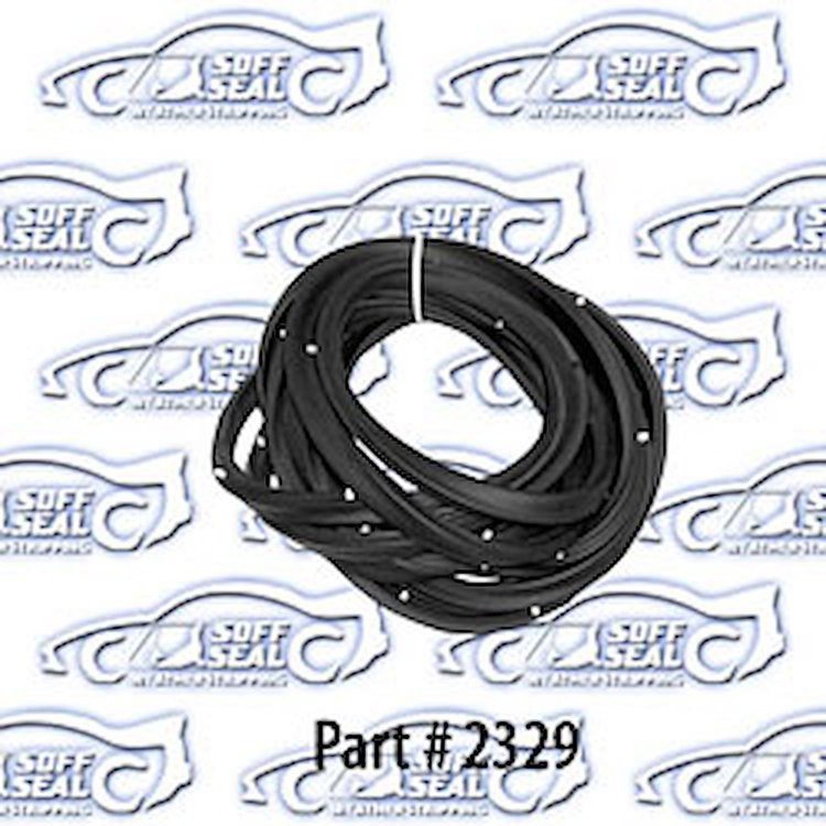 Door Weatherstrip W/ Clips 67-68 Chevrolet Biscayne, Bel Air, Cadillac, Oldsmobile, Buick, Pontiac 2 Door Sedan